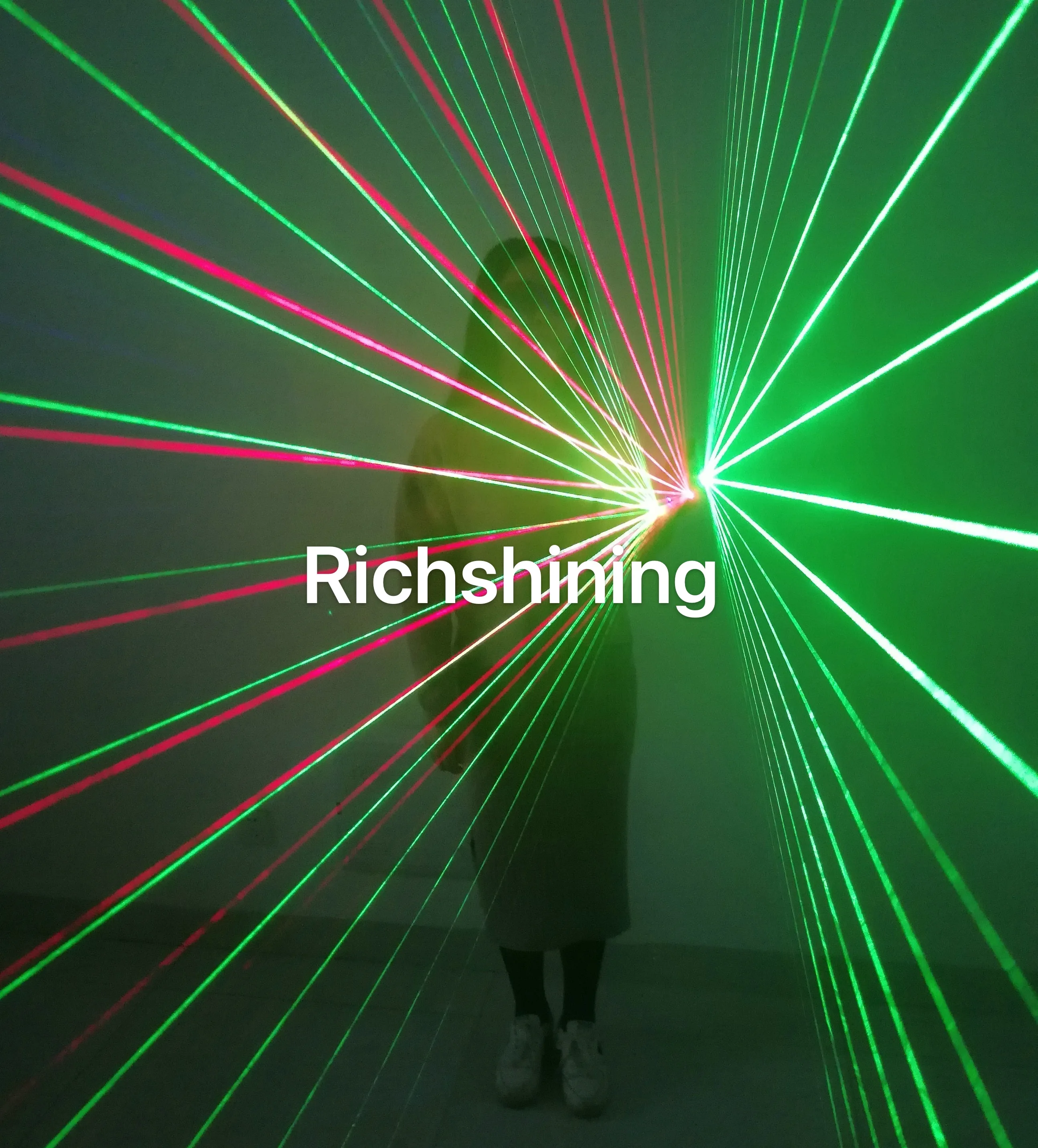 RICHSHINING 2024 LED Laserhandschuhe fr DJ-Club & Tanzpartys