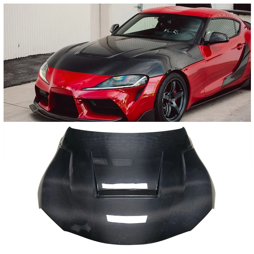 Real Carbon Fiber Front Engine Hood For Supra A90 2020 Buy Carbon Fiber Bonnet For Supra A90