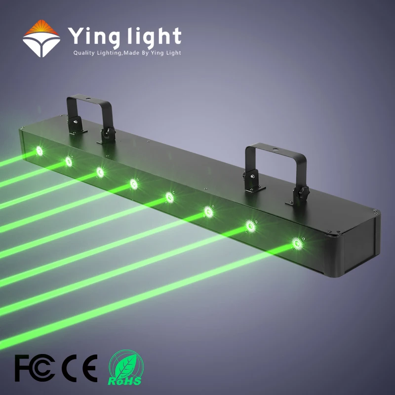 Testa Mobile Laser Verde Yuexin YX-MH8GXYZ A 8 Occhi Per Discoteca, Feste E Eventi
