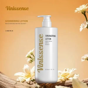 Vinissense 200ml Glitter Shimmer Body Lotion Low Price Moisturizing Highlighter Lotion with Vitamin B5