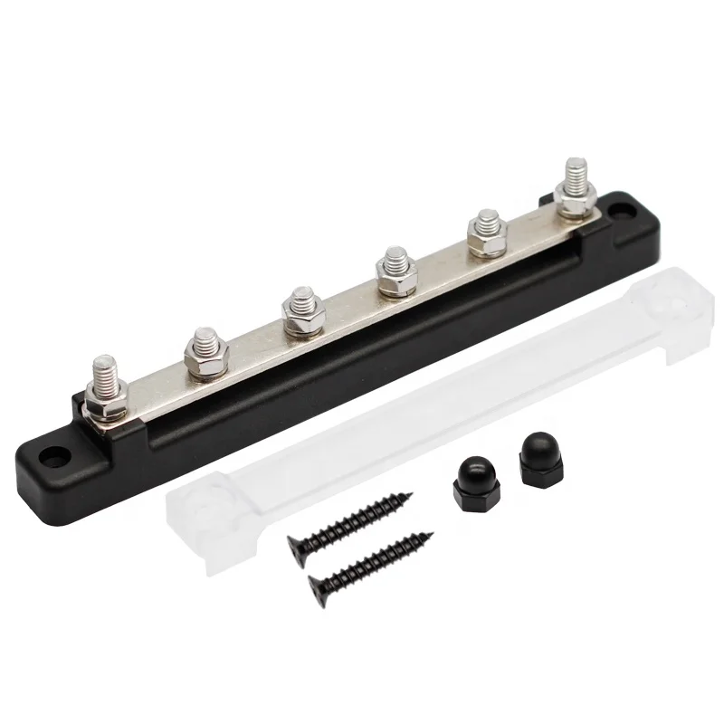 6 Terminal Bus Bar Ground Power Distribution Terminal Block Bus Bar ...