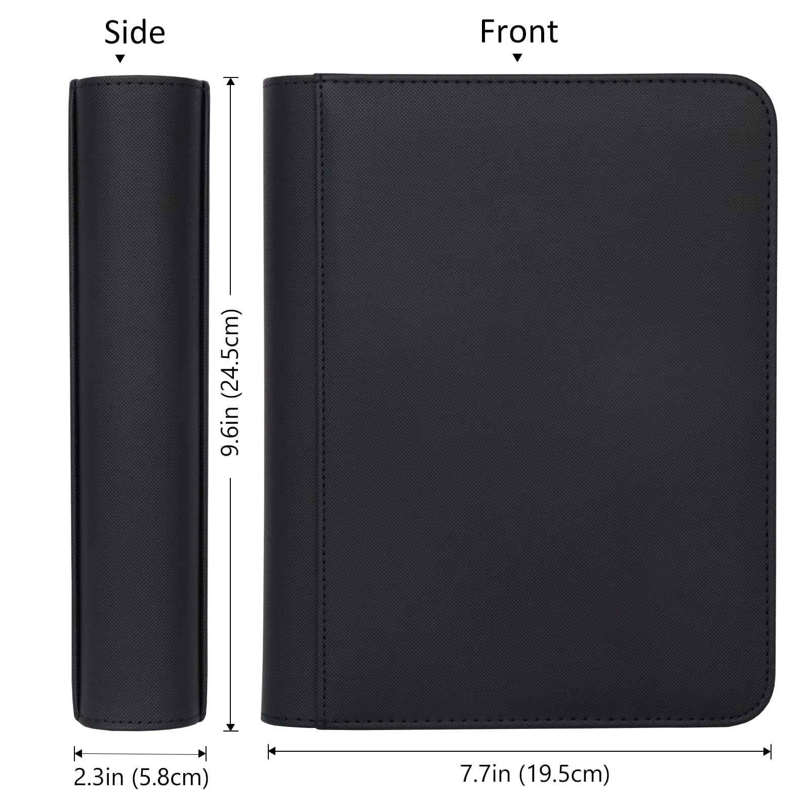 Single Pocket Jumbo Card Binder PU Leather Album for Trading Cards Baseball  Game Jumbo Cards Collection