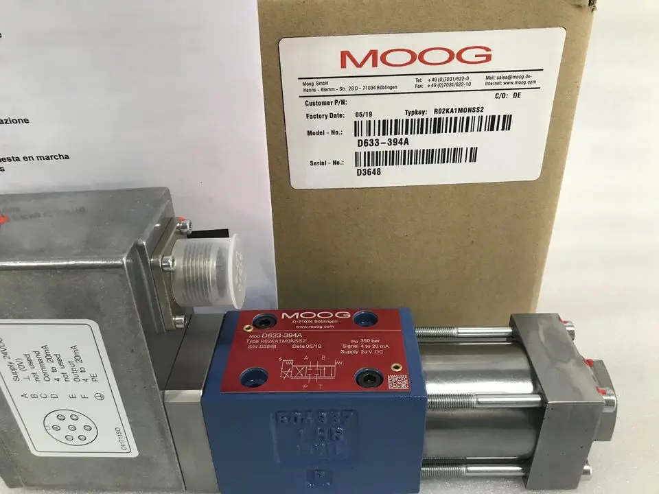 Moog G761 Series Servo Valve Electro Hydraulic Servo Valve G761-3003b ...