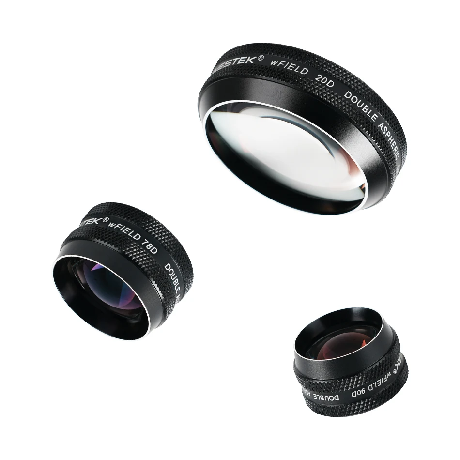 Fundus Vessel Check Double Slit Lamp Addon Retina Lens 20D / 78D /90D Examination Ophthalmic Tools Diagnostic