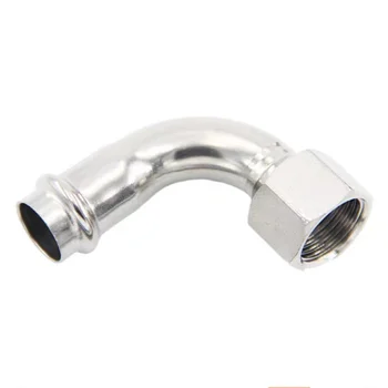 Thin wall automatic Kitchen Fire Extinguisher System Compression Corner Pulley stainless steel compression pipe fitting