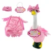 Set di 3 pezzi di piume rosa pasquali