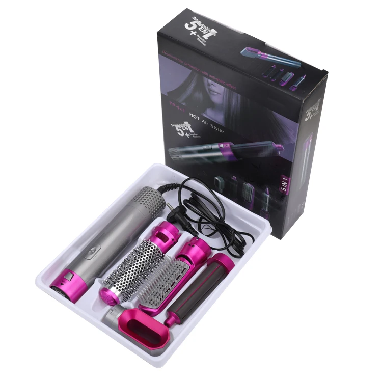 Hair Styler Set) 5-In-1 Hot Air Brush Hair Curler Set on OnBuy
