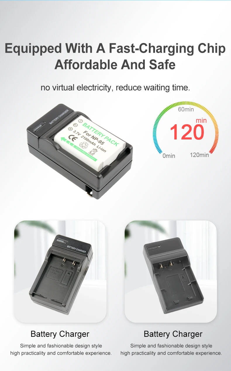 2100mAh NP-95 Lithium ion Batteries NP95 for Fujifilm X30 X100 X100S X100T XS1 FinePix F30 F31 Real 3D W1 manufacture