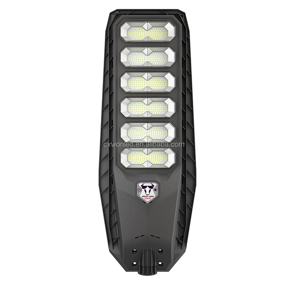 Smart Solar Lighting Lamp 300W 400W 500W 600W Radar Motion Sensor Integrated Solar Street Light