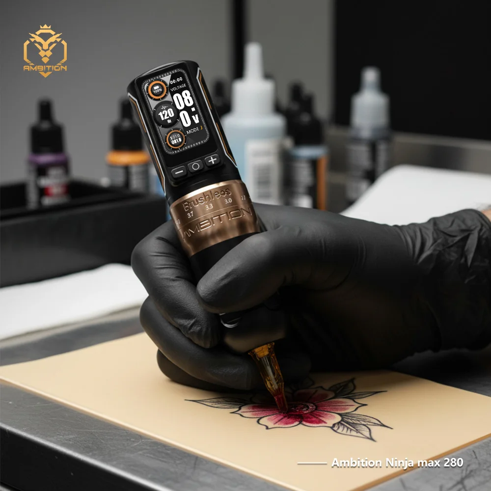 Ambition Ninja Max 280 Wireless Tattoo Pen - Adjustable Stroke