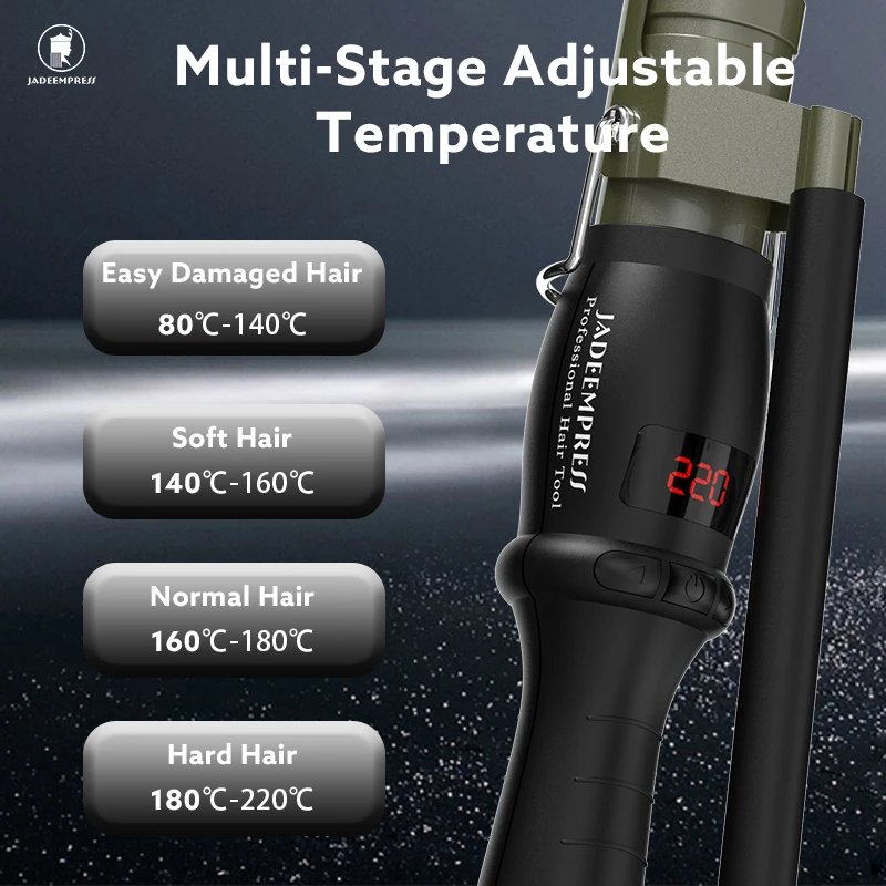 Customized LCD Temperature Design Ceramic Hair Curler Irons Adjustable Hair Curling Waver Hair Curler Machine