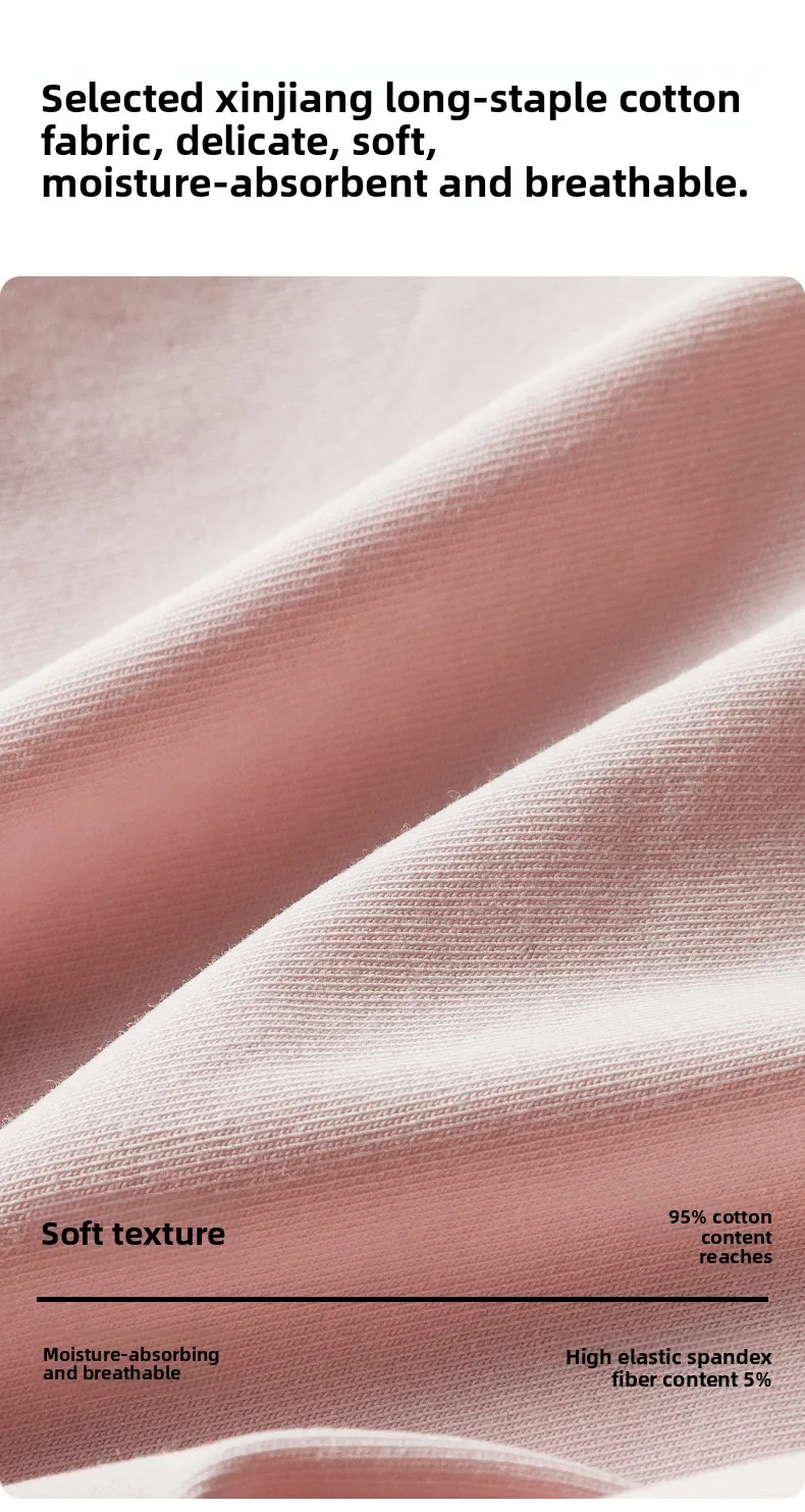 Wholesale New Arrival Cotton Women's Panties Breathable and Antibacterial Ladies Panties Women's Underwear Custom OEM Supplier