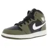 Black/White/Medium Olive
