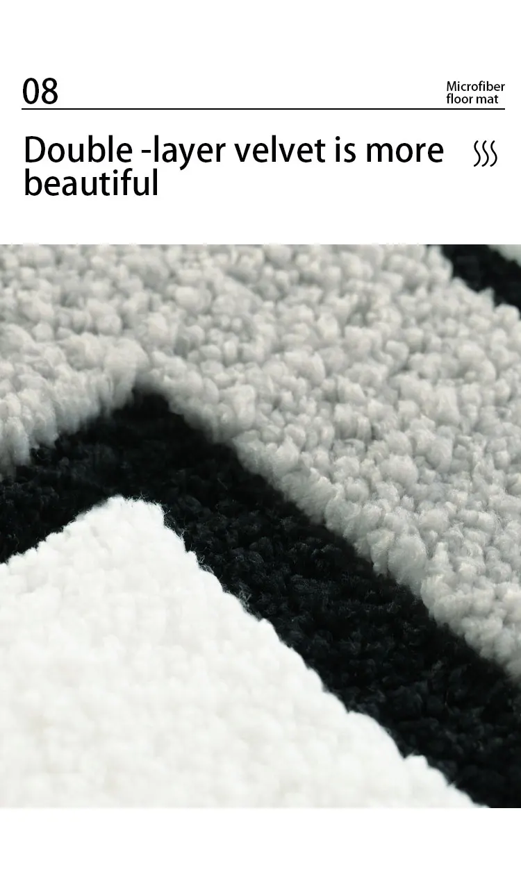 Luxury Soft Color Microfiber Non-Slip Super Absorbent Bath Carpet Mat Soft Absorbent Hairy Foot Mat supplier