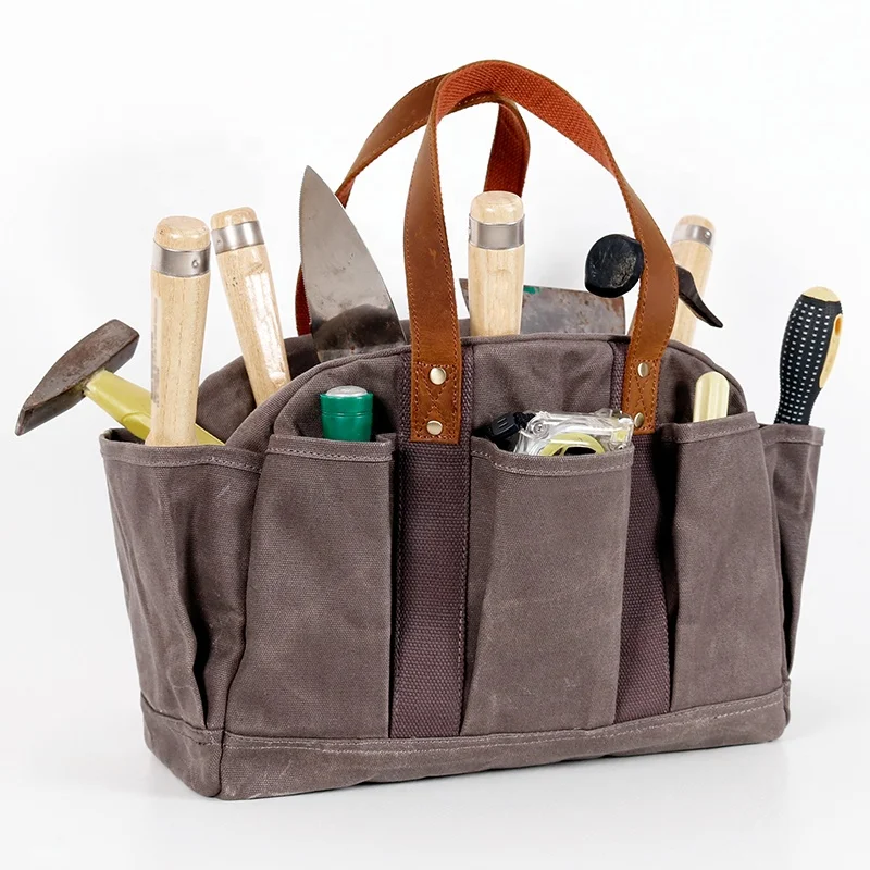 Waxed Cotton Gardening Tote