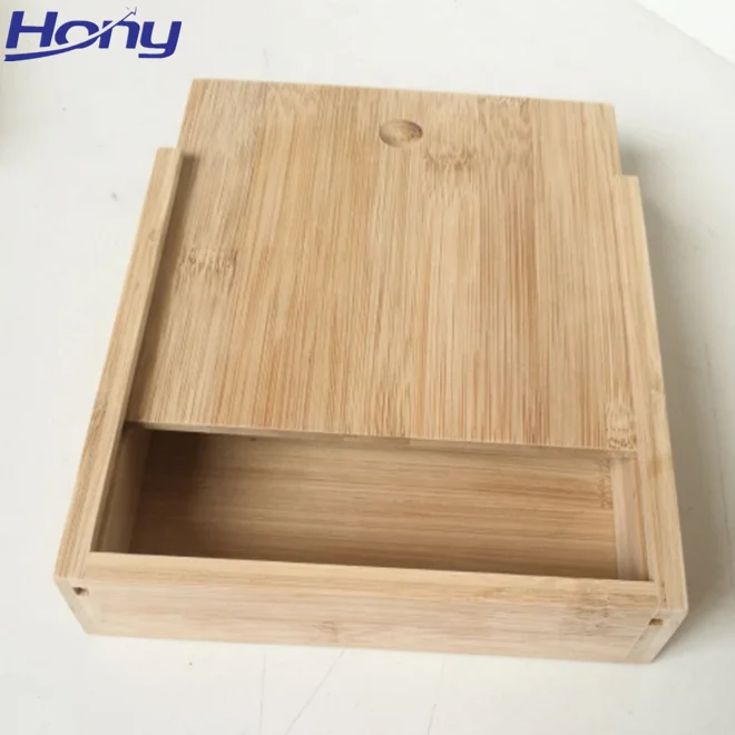 CAJA DE MADERA CON TAPA DESLIZANTE PARA FOTOGRAFOS - Bricohostel