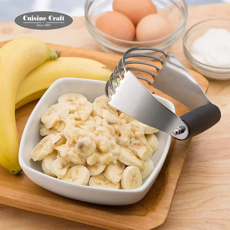 
Лидер продаж на Amazon, кухонный гаджет из нержавеющей стали с мягкой ручкой, тесто-кондитерский блендер 