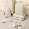 Compressed six-piece rice white