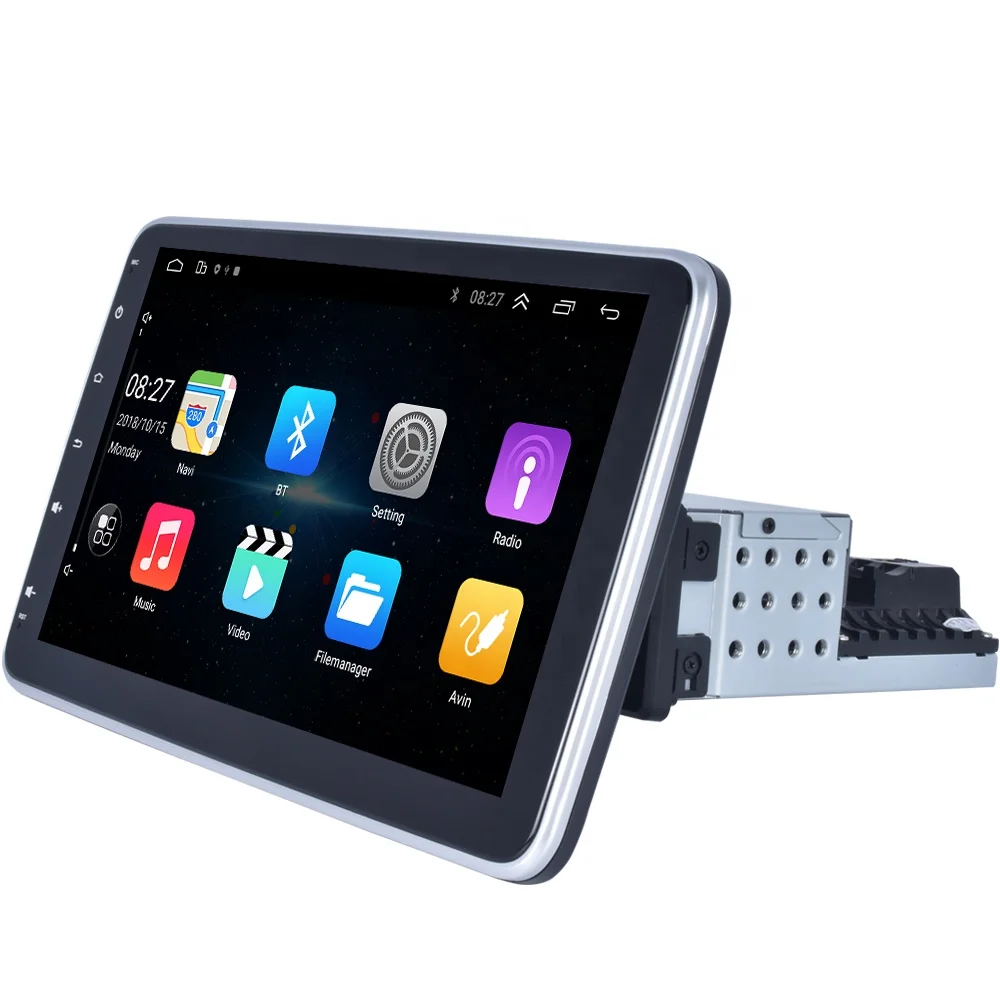10 Inch Rotatable Android Car Radio Multimedia 1 DIN Autoradio