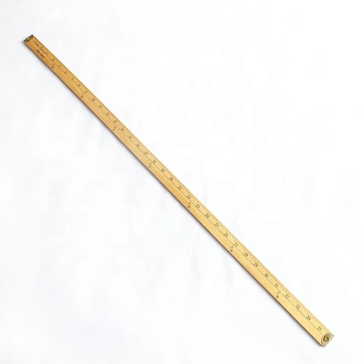 Wooden Meter Stick Ruler, Natural Wood, 36 Inches - CHL77590