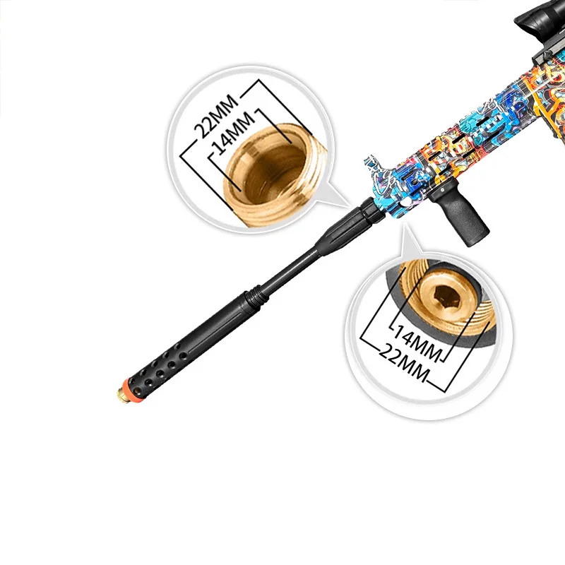 Customized 4000psi M4 Quick Coupling High Cleaning Machine Jet Water Guns Car Wash Painted Simulation Gun With Extension Wand