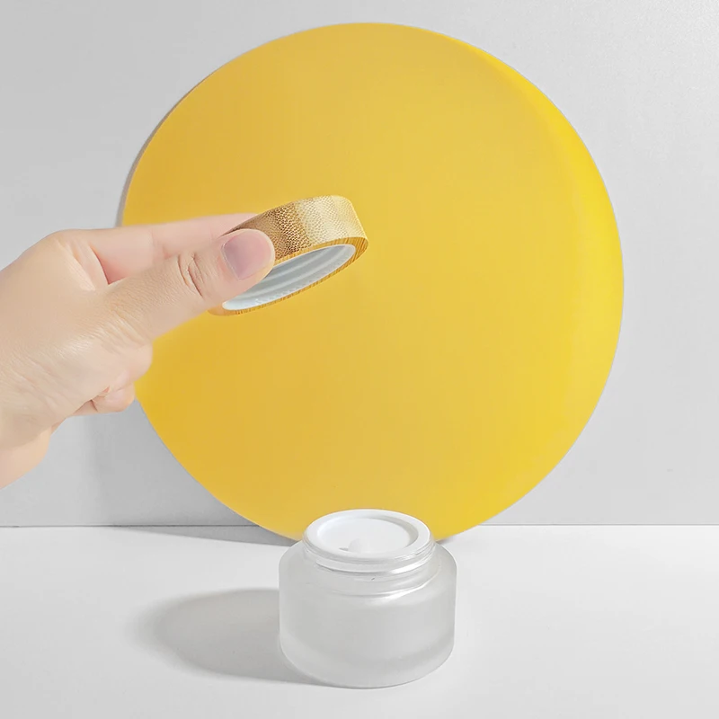 Cosmetic Face Cream Container 30ml 50ml 100ml Frosted Clear Glass