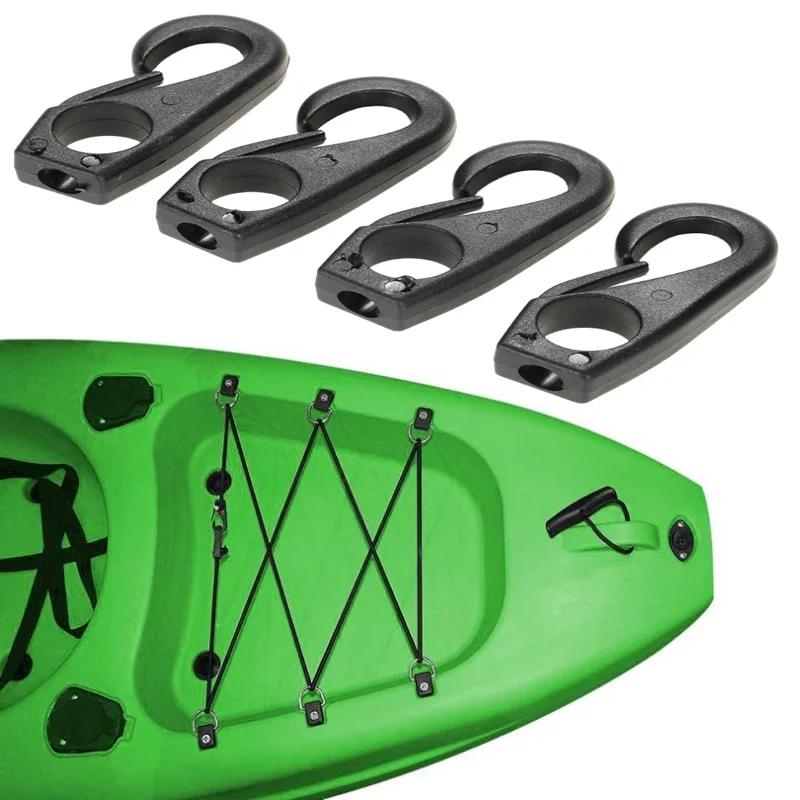 Пластиковая нейлоновая Пряжка амортизирующий шнур зажим крючок для Каяка каноэ веревка