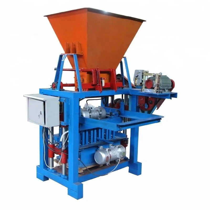 438 Semi Automatic Mobile Concrete Cement Brick Block Making Processing ...