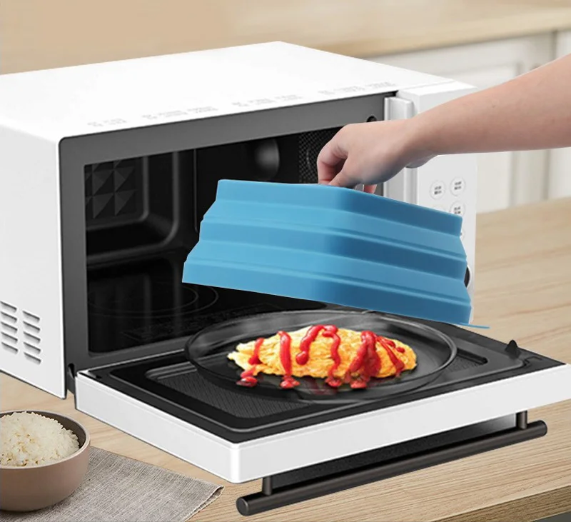 Multipurpose Collapsible Silicone Microwave Cover Oil Proof Splash