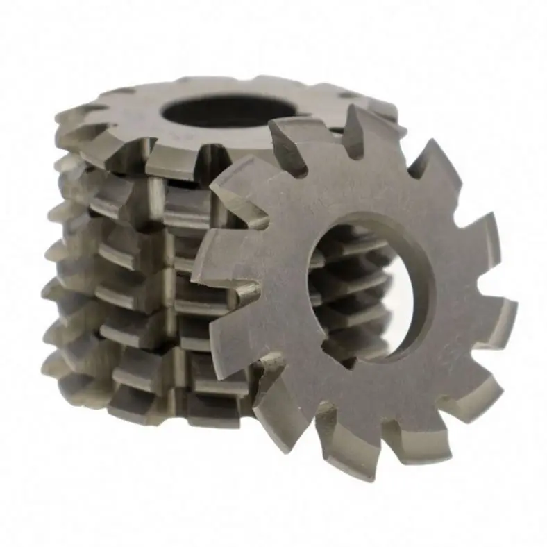 8PCS Set NO.1-NO.8 M1 M2 M3 M4 M5 M6  M8  PA20 Degrees CNC HSS Module Gear Milling Cutter Involute Gear Cutting Tools