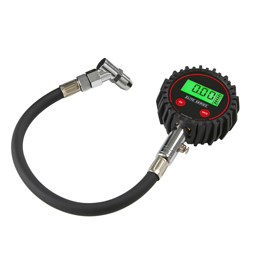 Universal Tire Inflator Gauge with LCD Display Backlight for Auto Car ...