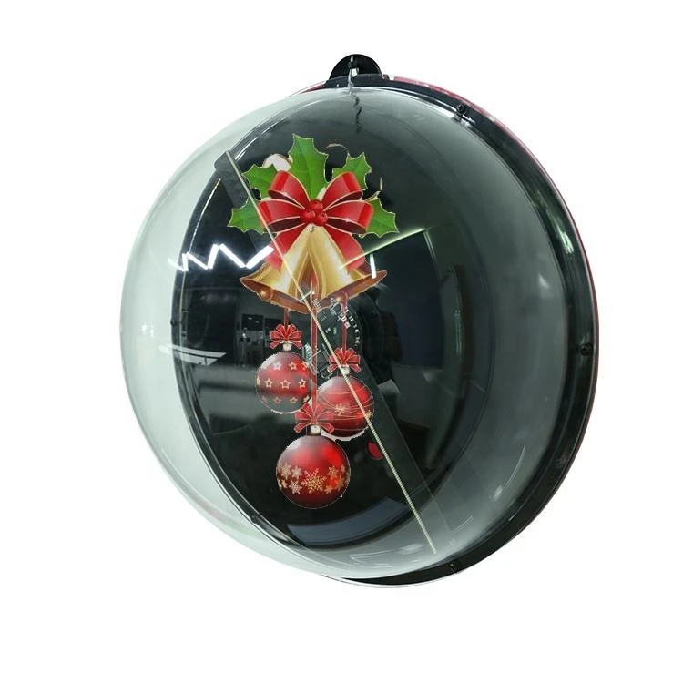 12cm hologram fan ball for Christmas tree top decoration as Christmas tree ornament