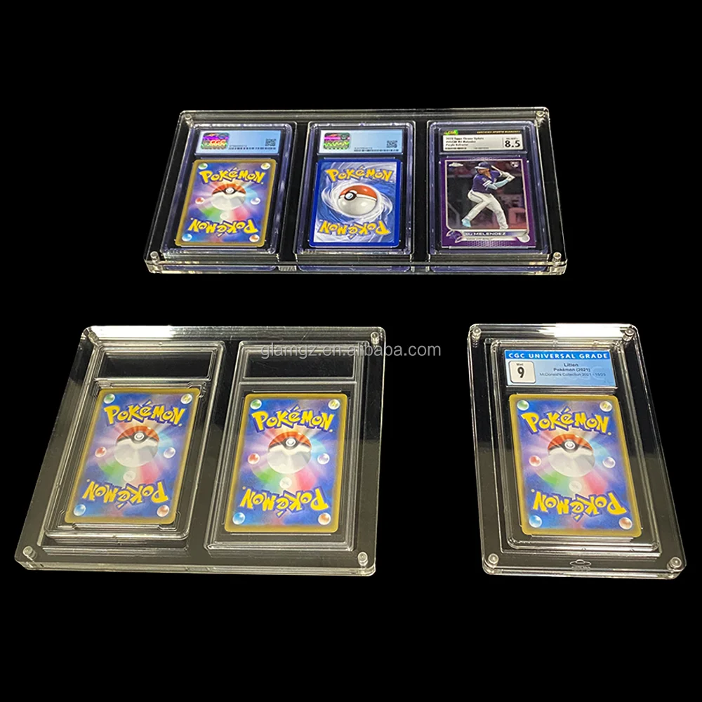 Funda Magnética Para Tarjetas Coleccionables – Estuche De Plástico Con Protección UV, Ideal Para Pokemon Y Yu-Gi-Oh