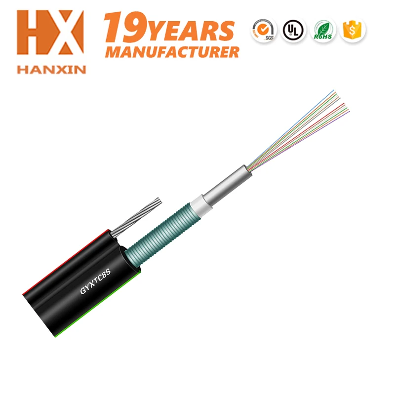 GYXTC8S Outdoor Figure 8 Tape Armored Single Mode 9/125 Communication fiber optic