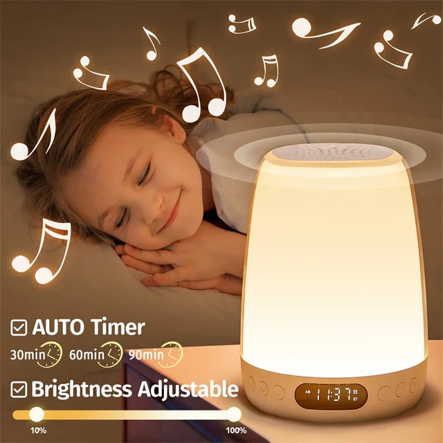 35 RGB Color Lighting for Baby Nursery Night Light Sound Sleep Machine Portable White Noise Machine