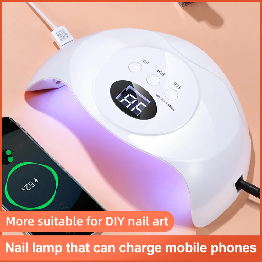 Портативная мини-лампа для ногтей, гелевая отвержденная светодиодная УФ-лампа, беспроводная Сушилка для ногтей
