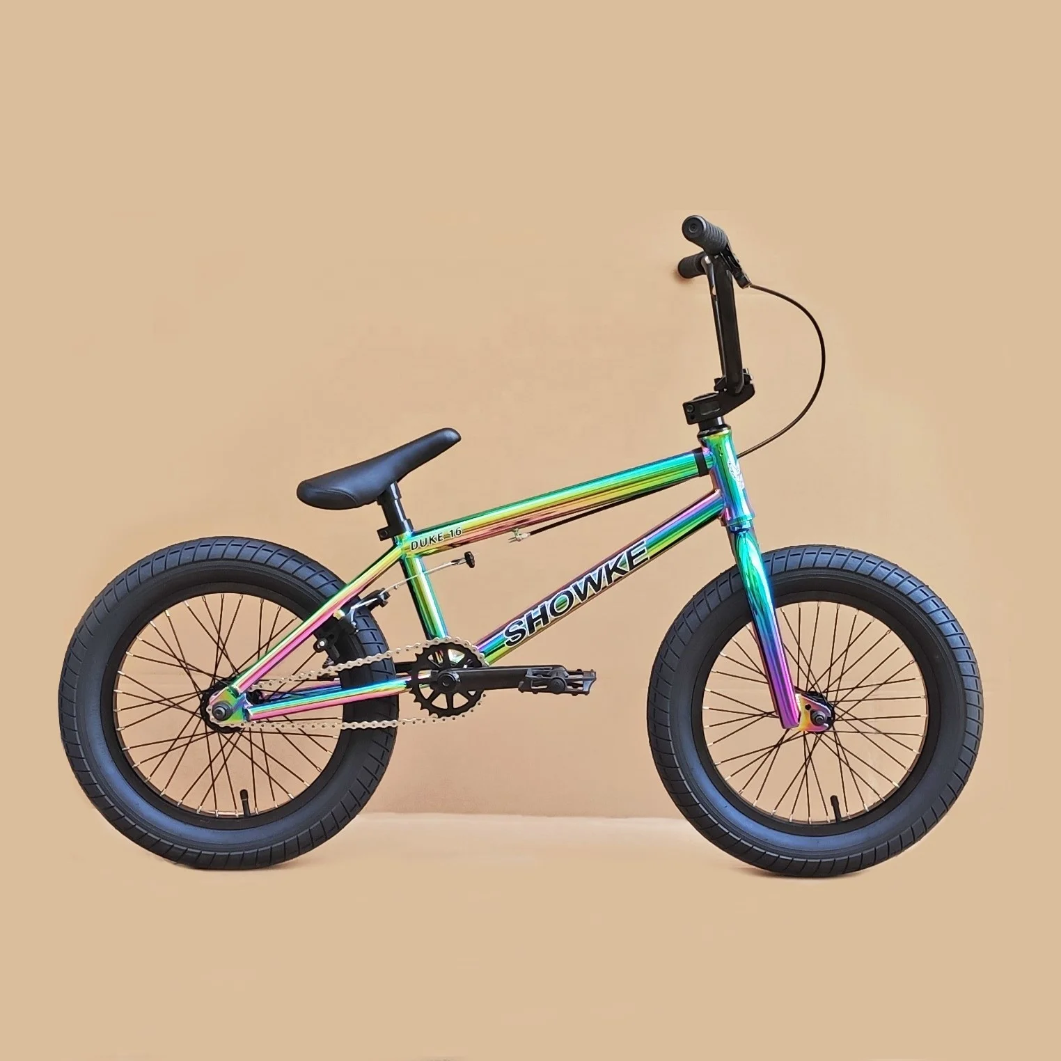 カスタマイズ 16インチ カラースチール BMXフレーム レインボーカラー