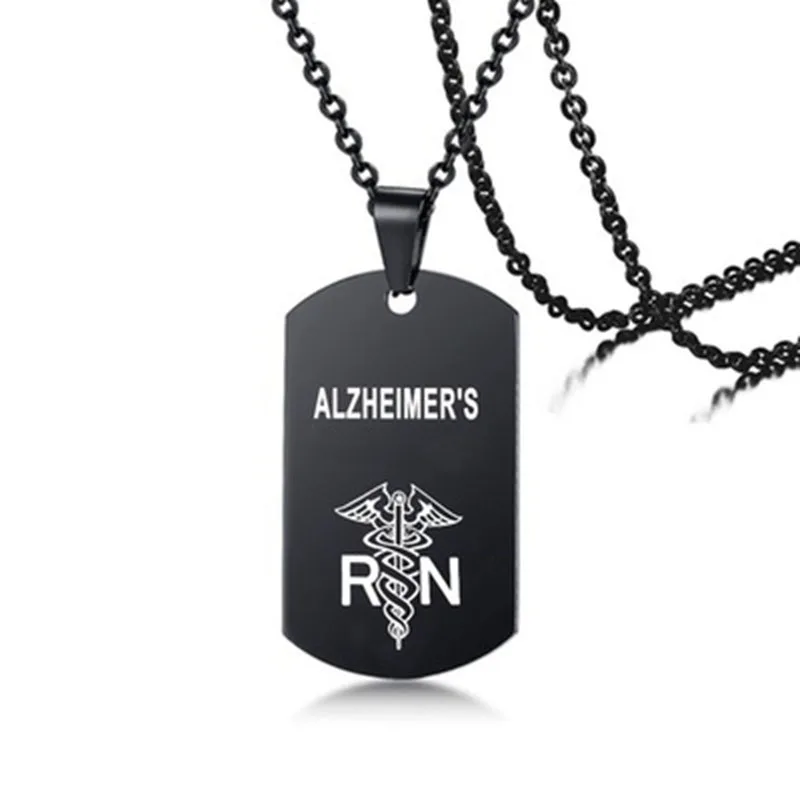 Medical Alert ID Necklaces Custom Engraving for Safety