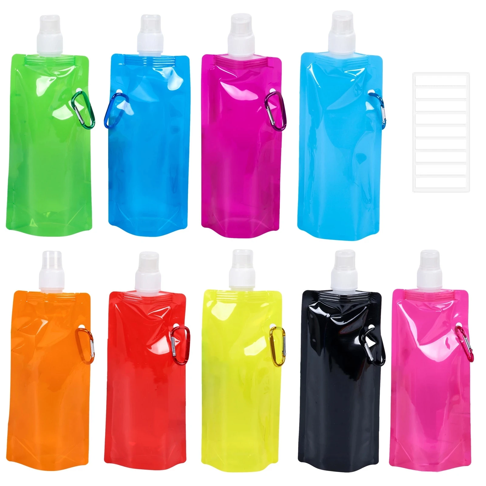 480ml Flexible Collapsible Foldable Reusable Water Bottles Ice Bag Outdoor  Sport