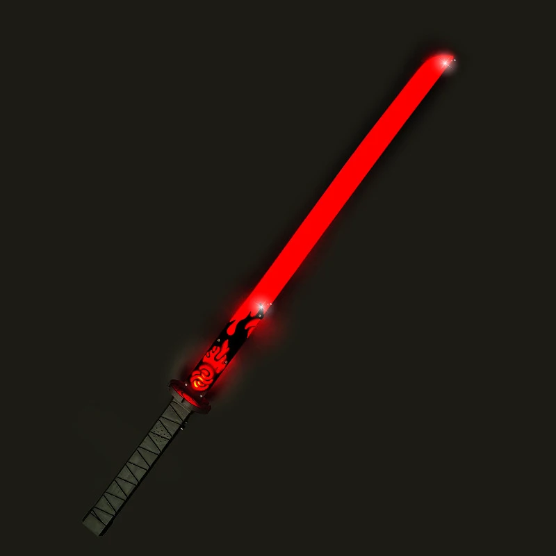 Оптовая продажа популярный светодиодный светящийся меч катана игрушки для костюма косплей реквизит детей оружие боевая игра подарок мальчиков