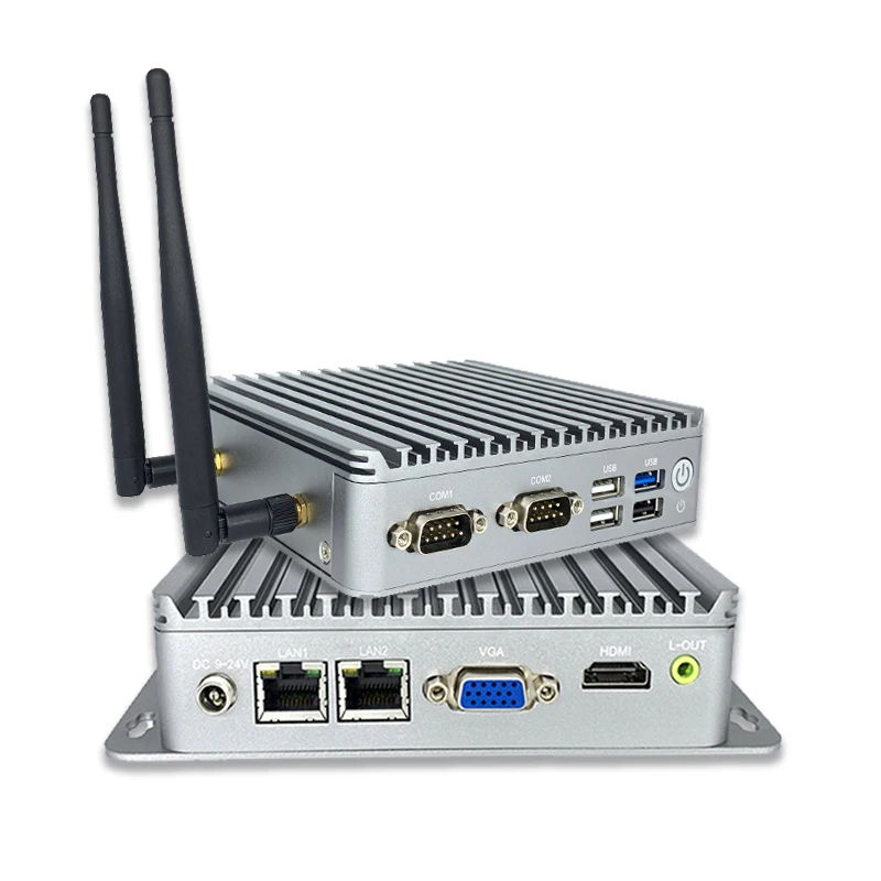 Small Size WIFI HD Fanless Industrial Box Computer Mini Pc with VESA ...
