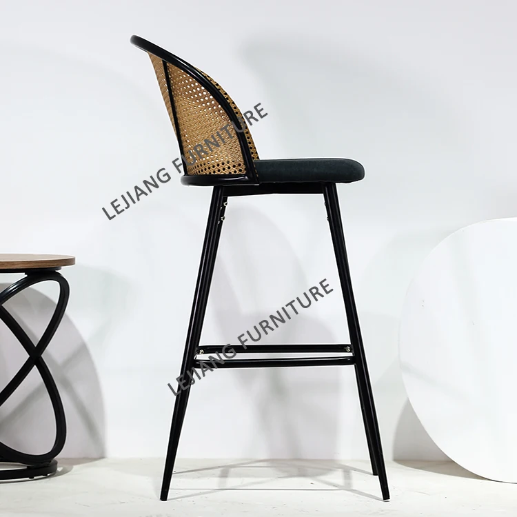 Free Sample bar Furniture Rattan High Barstools Kitchen Modern Tabouret De Stools bar Chairs Counter bar Stools for Kitchen