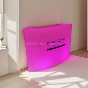 Commercial Furniture Colorful Plastic Rechargeable Led Bar