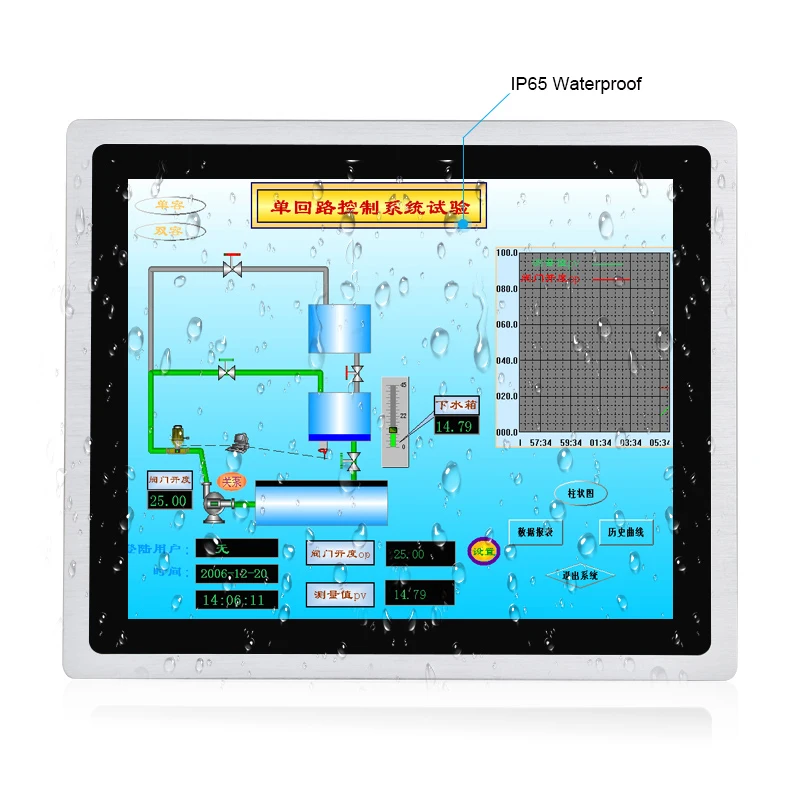 Embedded VESA IP65 Waterproof Front Panel Pos TFT Lcd 15 Inch Industrial Outdoor Lcd Touch Screen Monitor