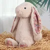 Floral fabric bunny-brown