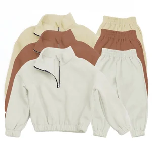 High Quality Customize Design Children Autumn Casual Solid Wear Wholesale Kids Clothes Custom Boy Sets Kids Outfits