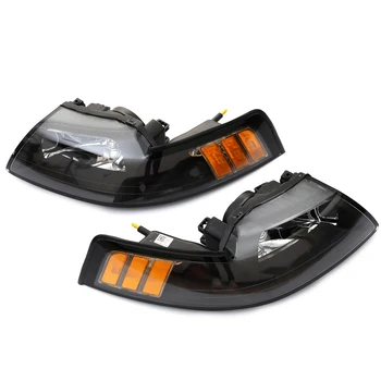 Best Selling Auto Accessories NEW Headlights Head lamps Left & Right Pair Set for 99-04 Ford Mustang Headlight