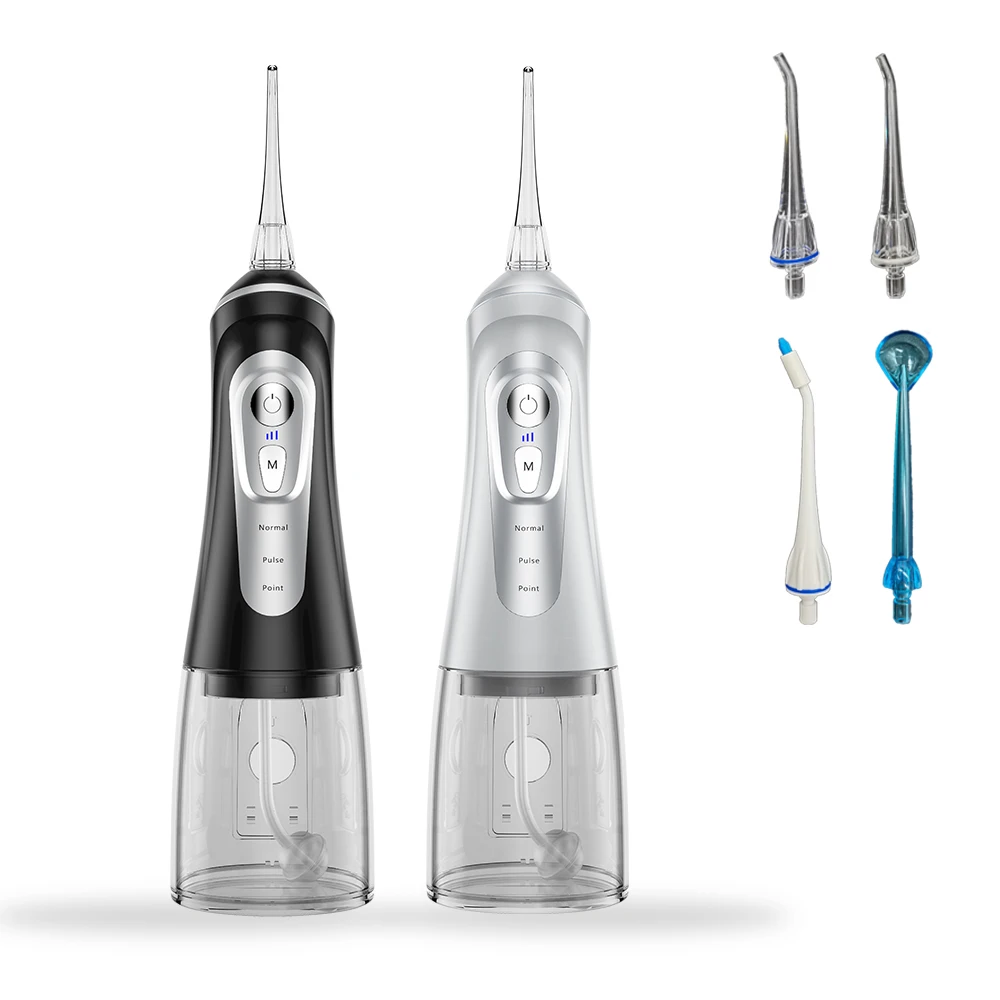 Water Flosser Professionelle kabellose Zahn-Munddusche – Tragbar und wiederaufladbar IPX7 wasserdicht für die Zahnreinigung