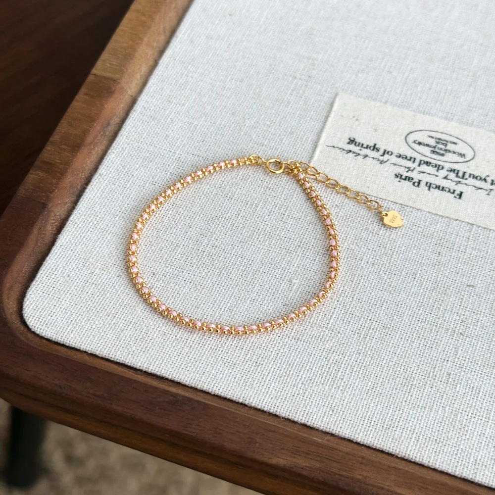 KAKODIY Unique Fine Jewelry 18K Gold Plated 925 Sterling Silver Braided Cord Women's Bracelet & Everyday Dress Up Bracelet detail 6