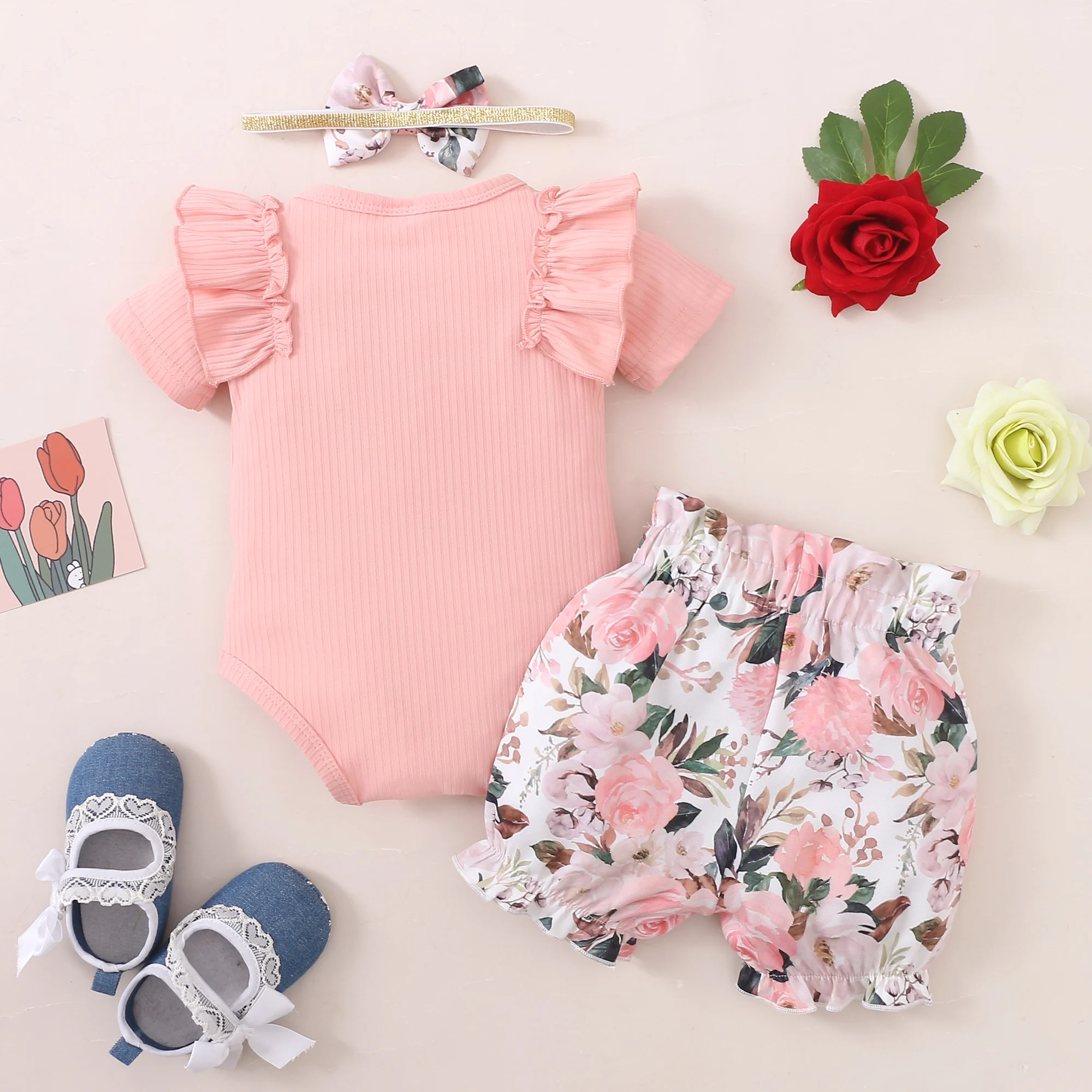 Newborn Baby Girl Clothes Outfit Infant Girl Clothes Cotton Baby Girl's Clothing Summer Buy